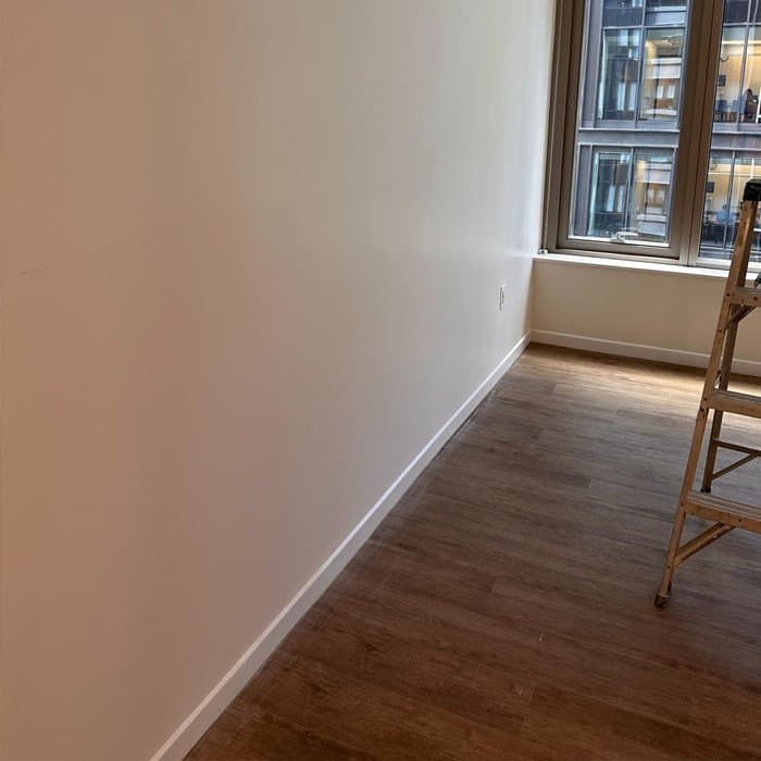 Completed apartment interior after a full turn