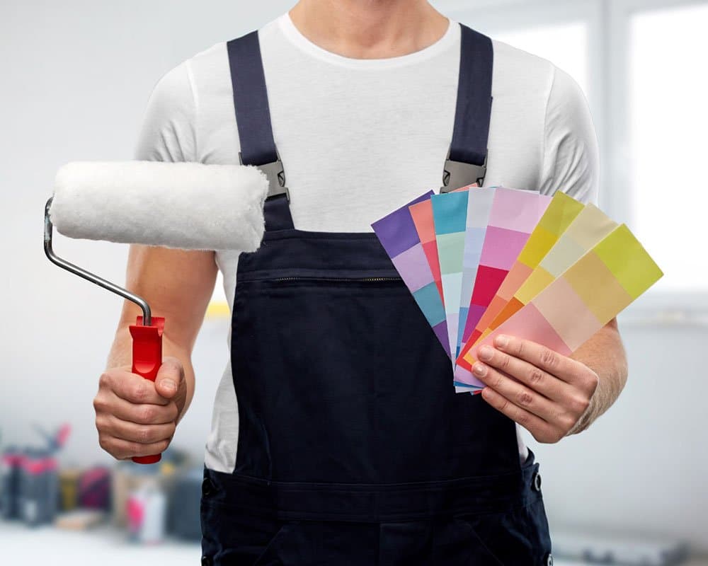 Interior room with a fresh professional paint finish